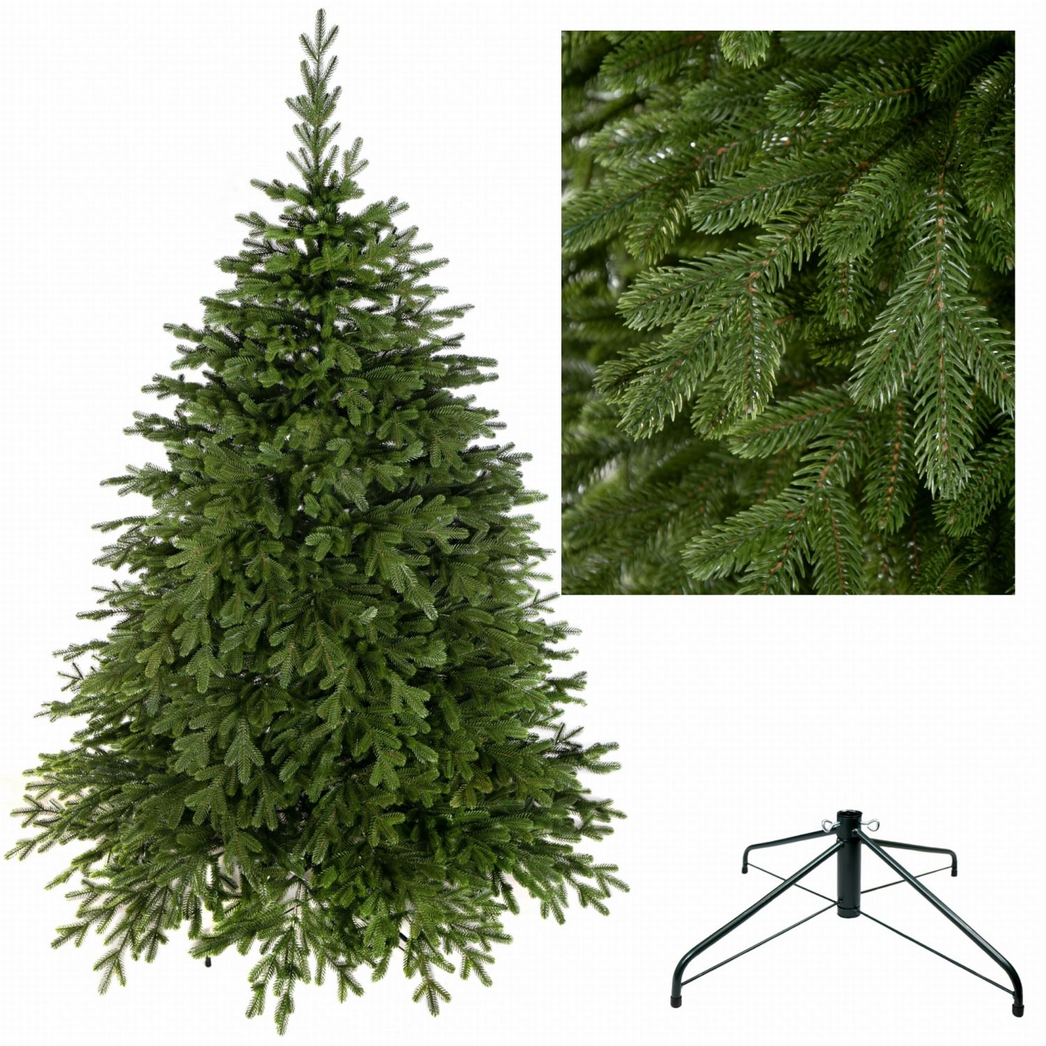 Umelý vianočný stromček Prírodný Smrek LUXURY 220 cm