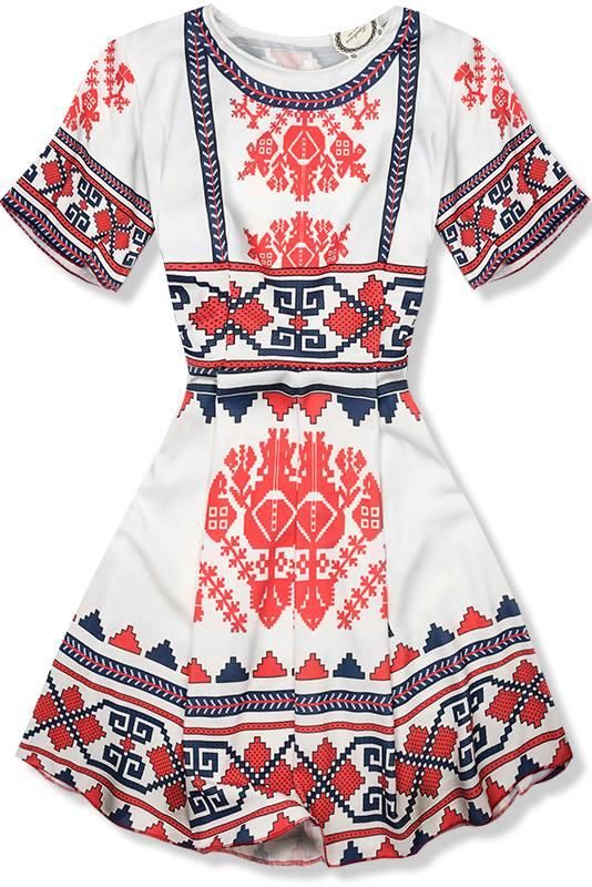 Vzorované šaty FOLK
