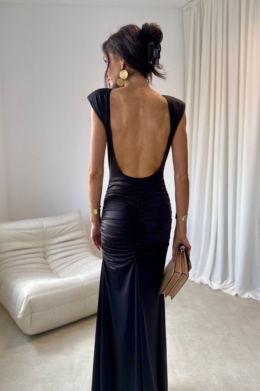Aurelia – čierne maxi šaty