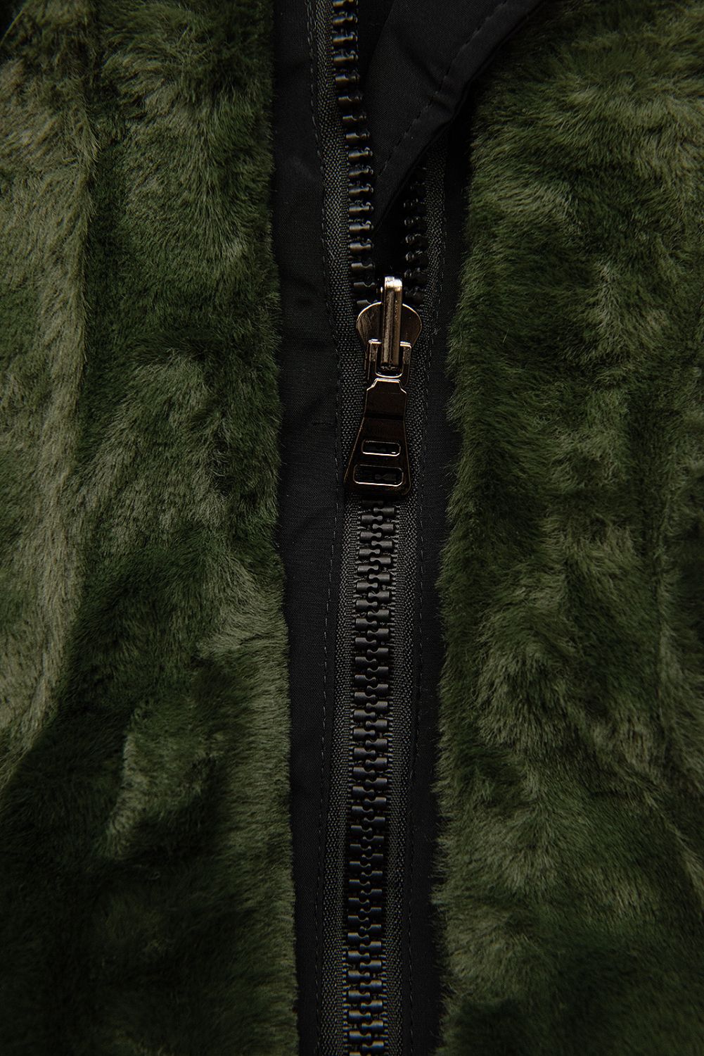 Čierna obojstranná zimná parka