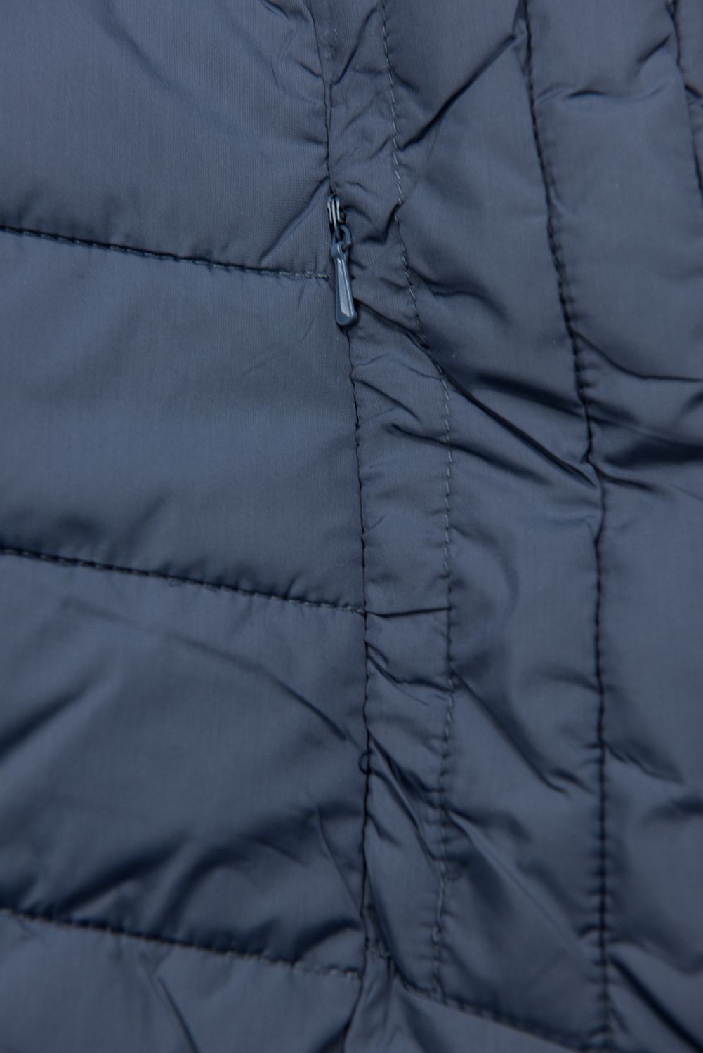 Prechodná prešívaná bunda jeans modrá