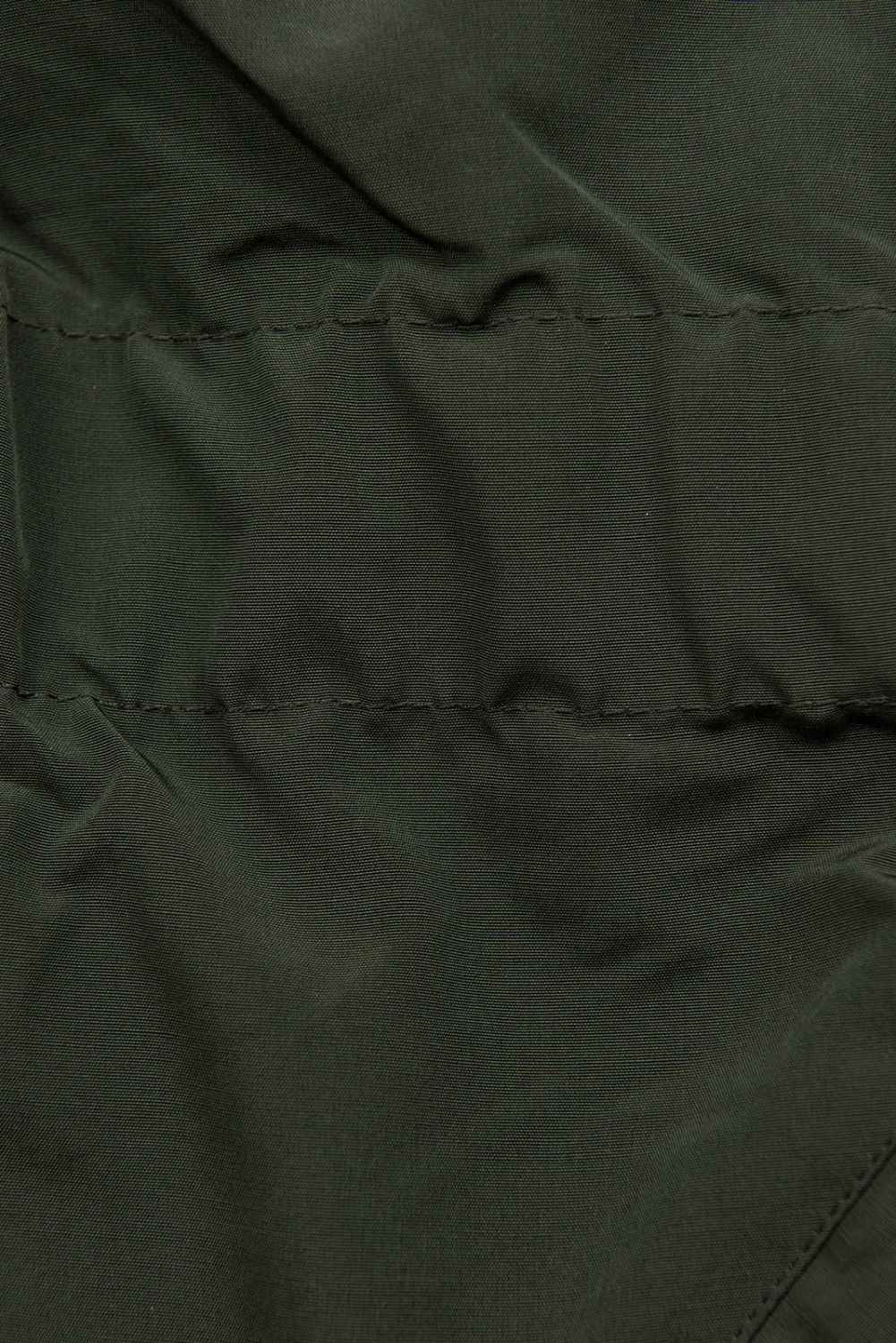Khaki zimná parka s hnedým plyšom