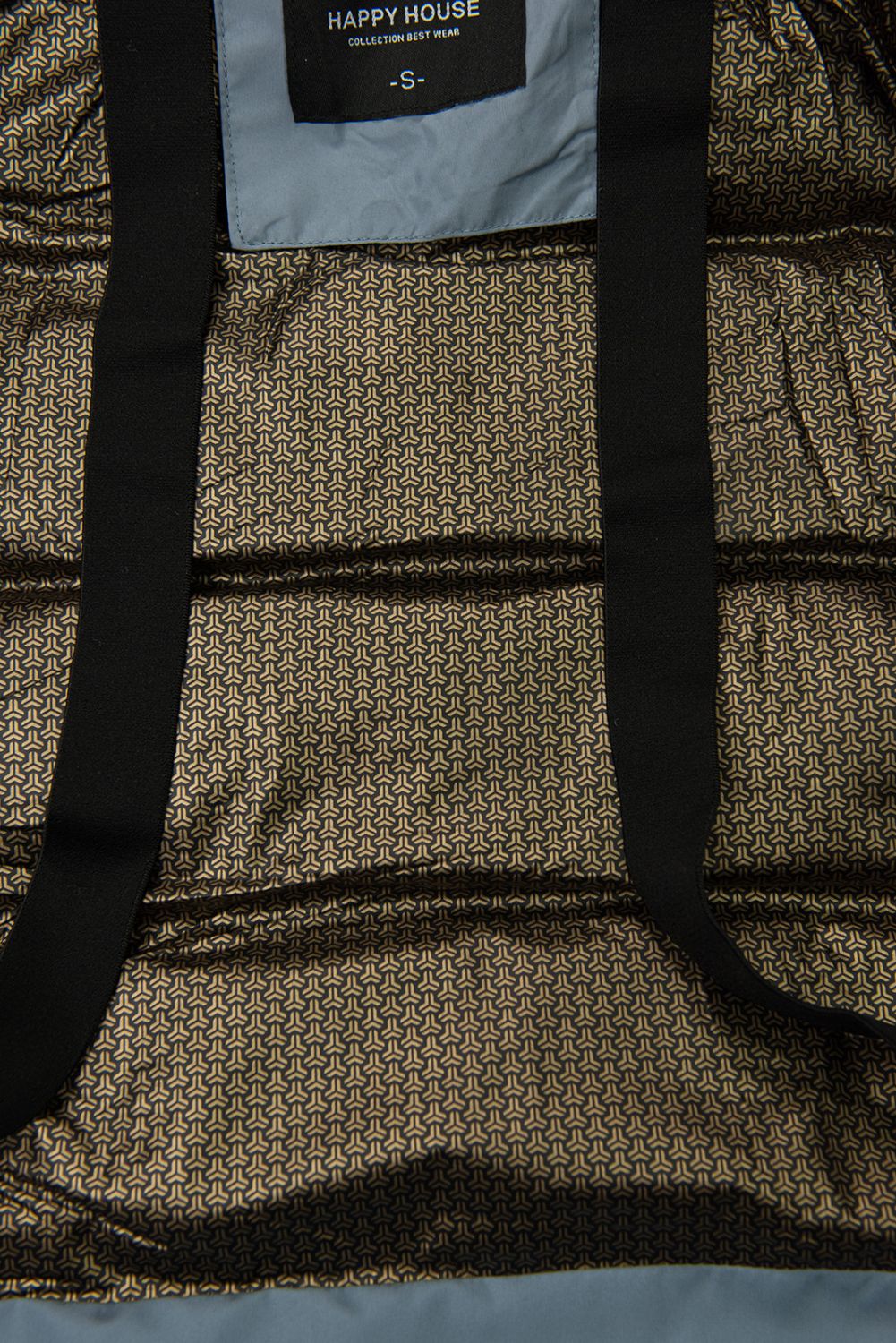 Oceľovomodrá dámska zimná bunda s kapucňou