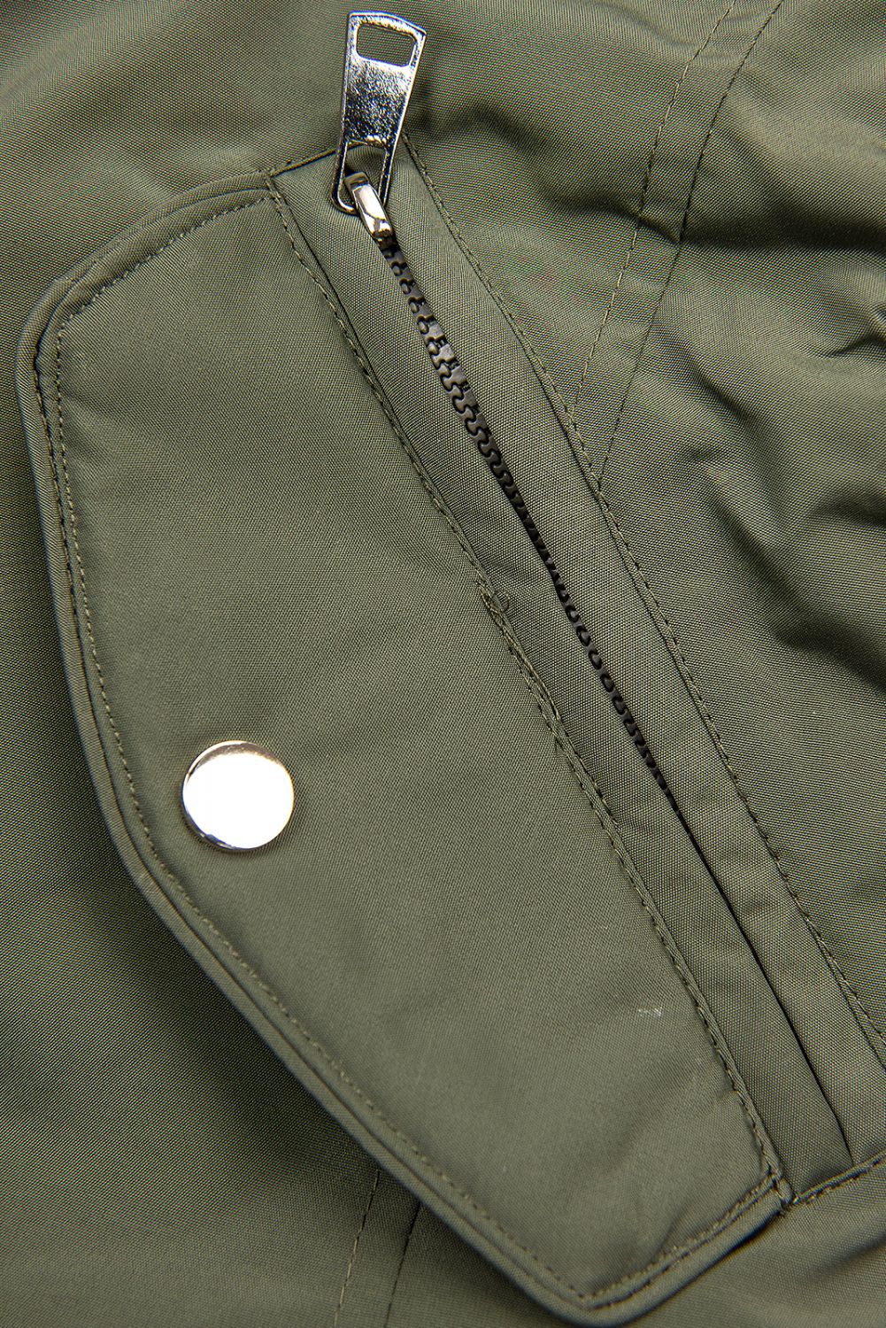 Obojstranná prechodná parka khaki/čierna