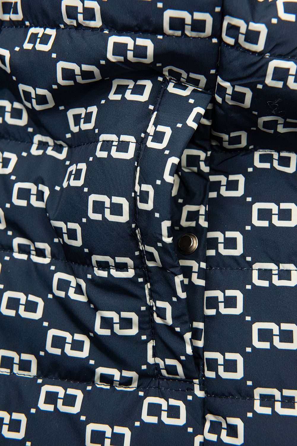 Obojstranná prechodná parka tmavomodrá