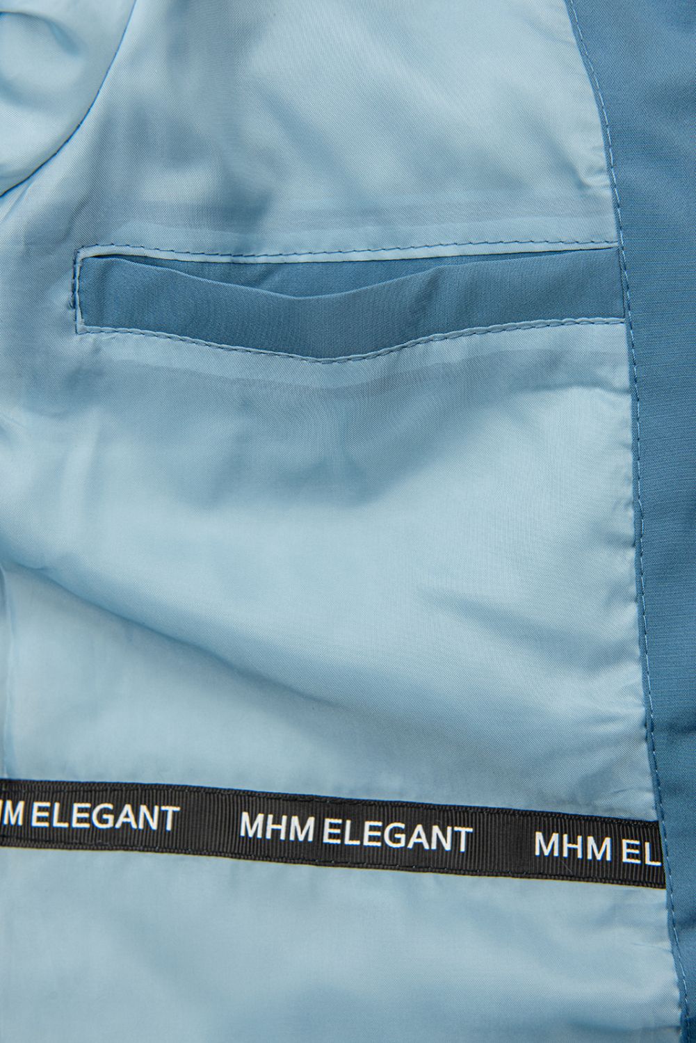 Jeans modrá prechodná parka s modrou podšívkou