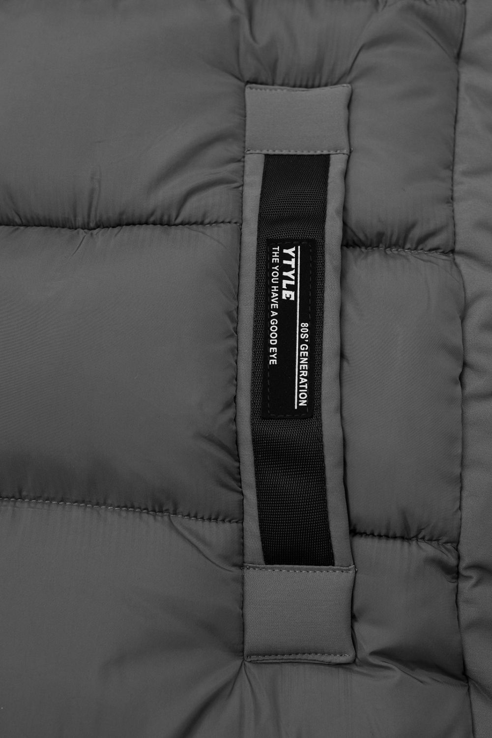 Sivá dlhá zimná bunda s kožušinou