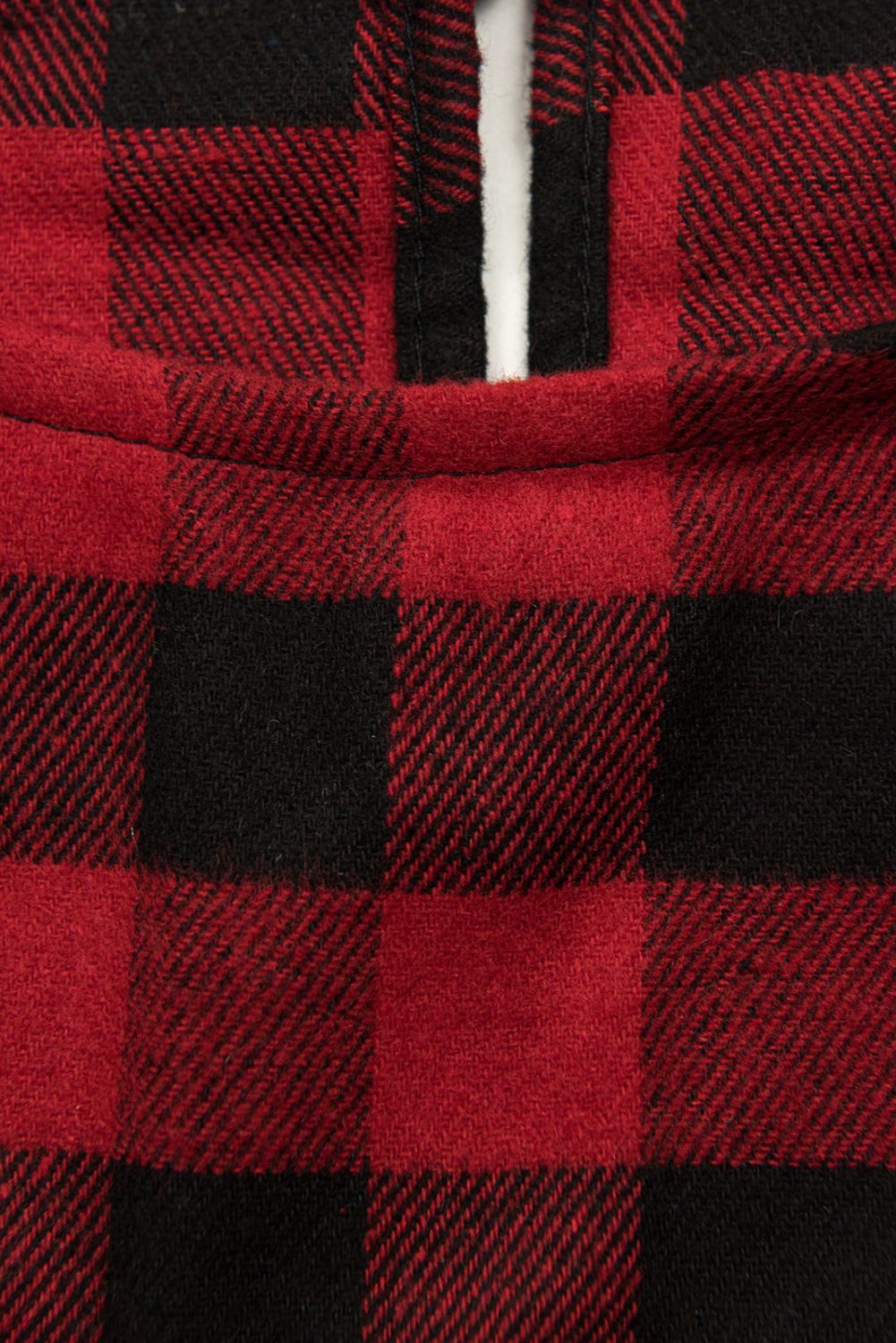 Červené kárované šaty v A-strihu