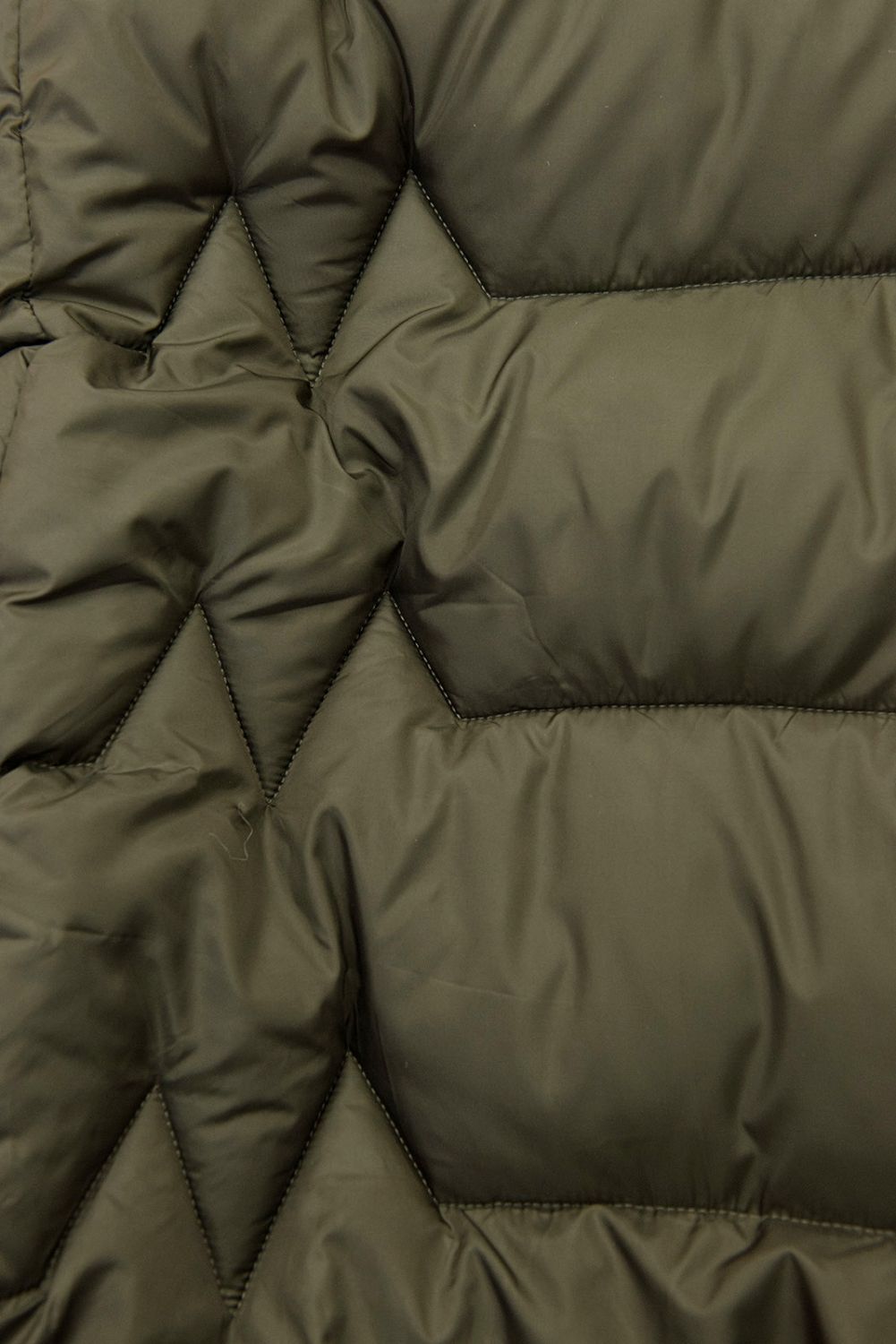 Elegantná zimná bunda s kožušinou, khaki