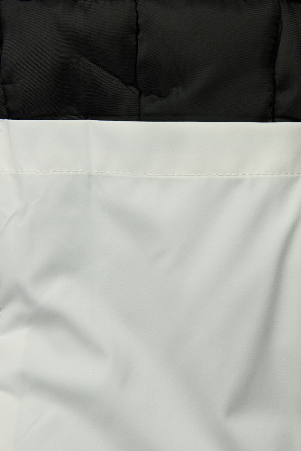 Biela bunda/parka so sťahovaním v páse