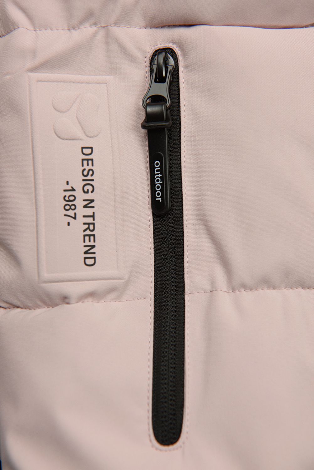 Ružová teplá zimná bunda DESIGN