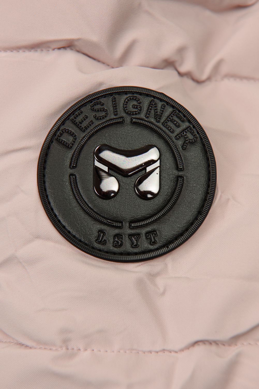 Ružová teplá zimná bunda DESIGN