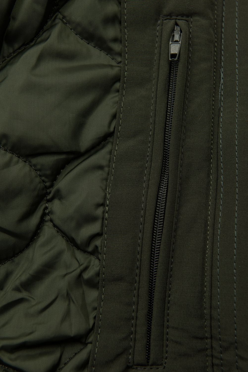 Prechodná parka so zateplením khaki