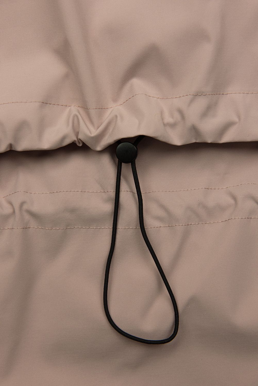 Staroružová jarná parka so sťahovaním v páse