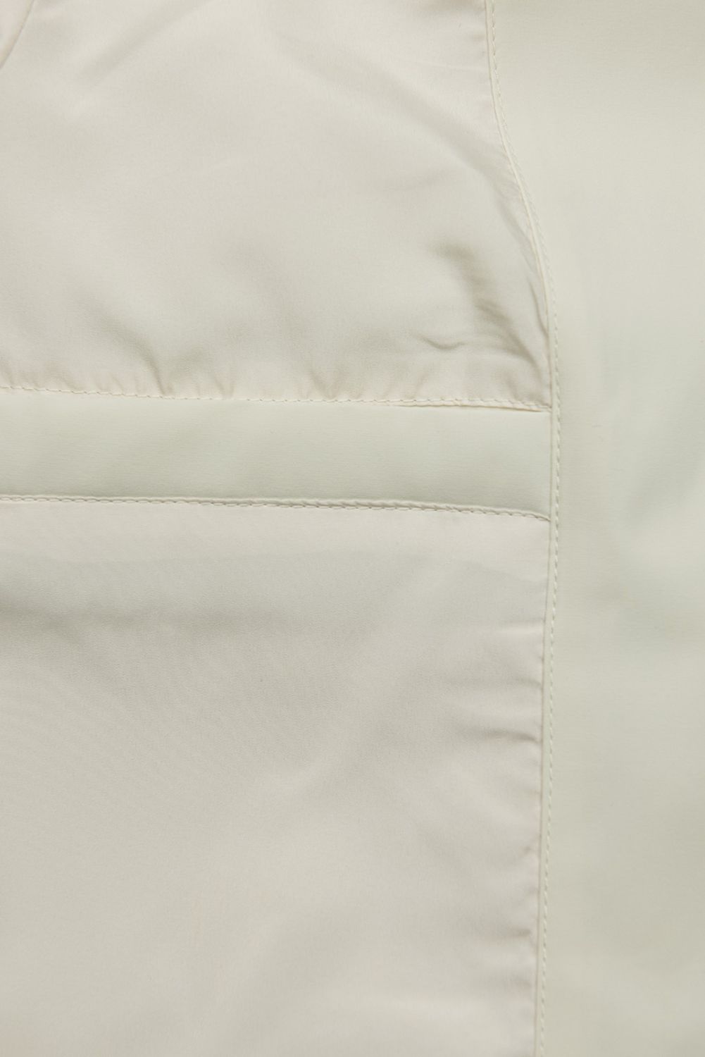 Krémová jarná parka so sťahovaním v páse