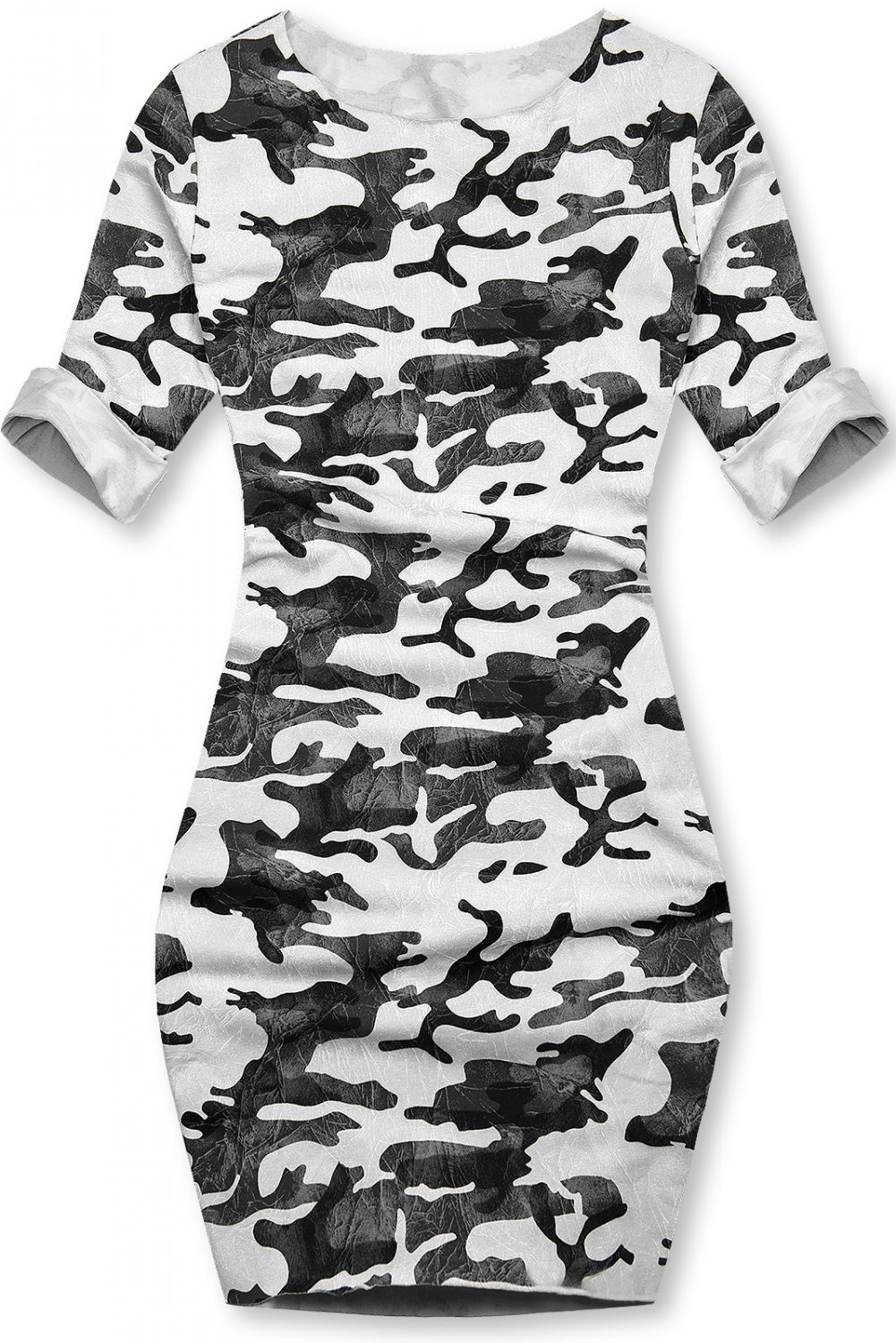 Biele ležérne army šaty