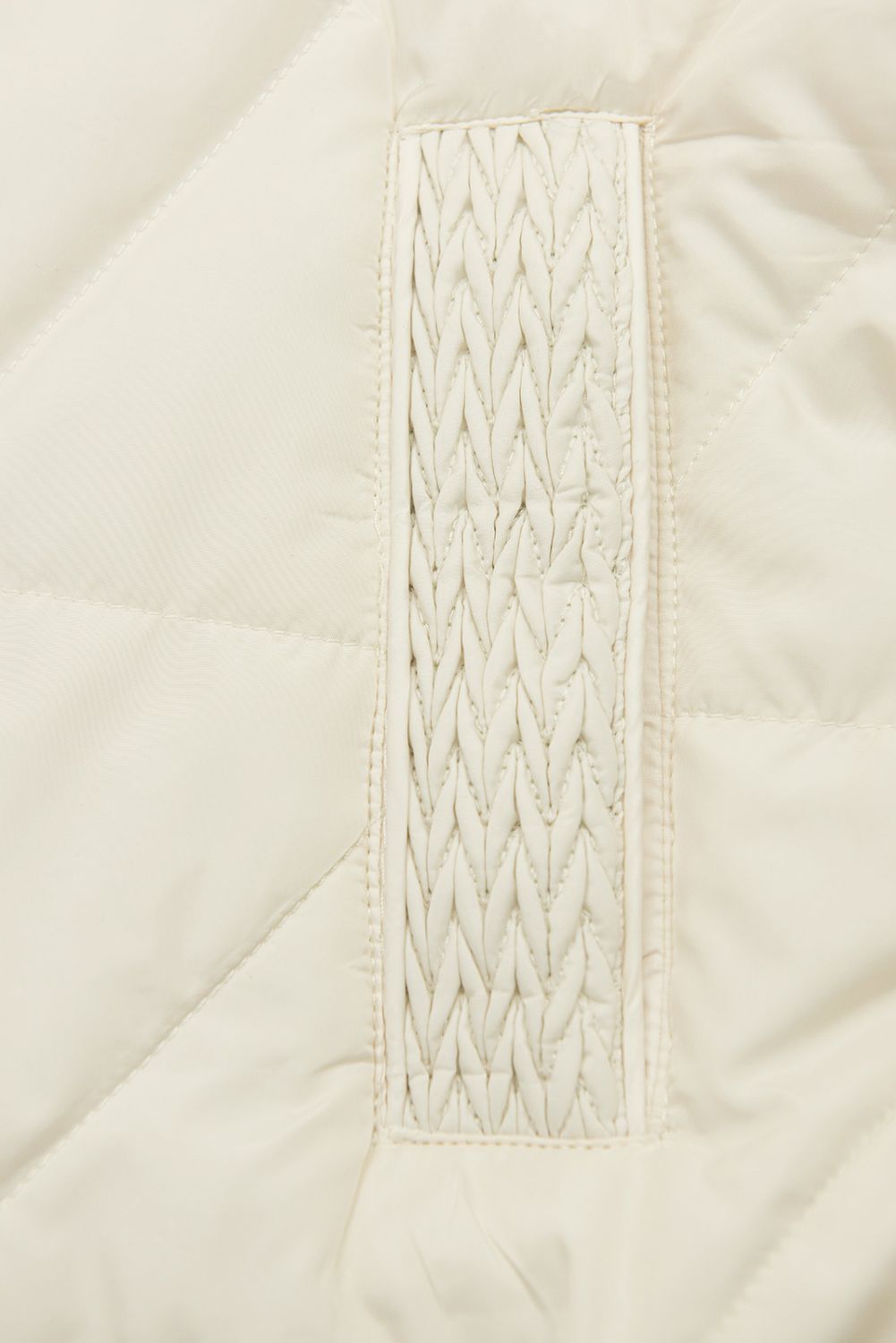 Prechodná bunda s kapucňou krémová