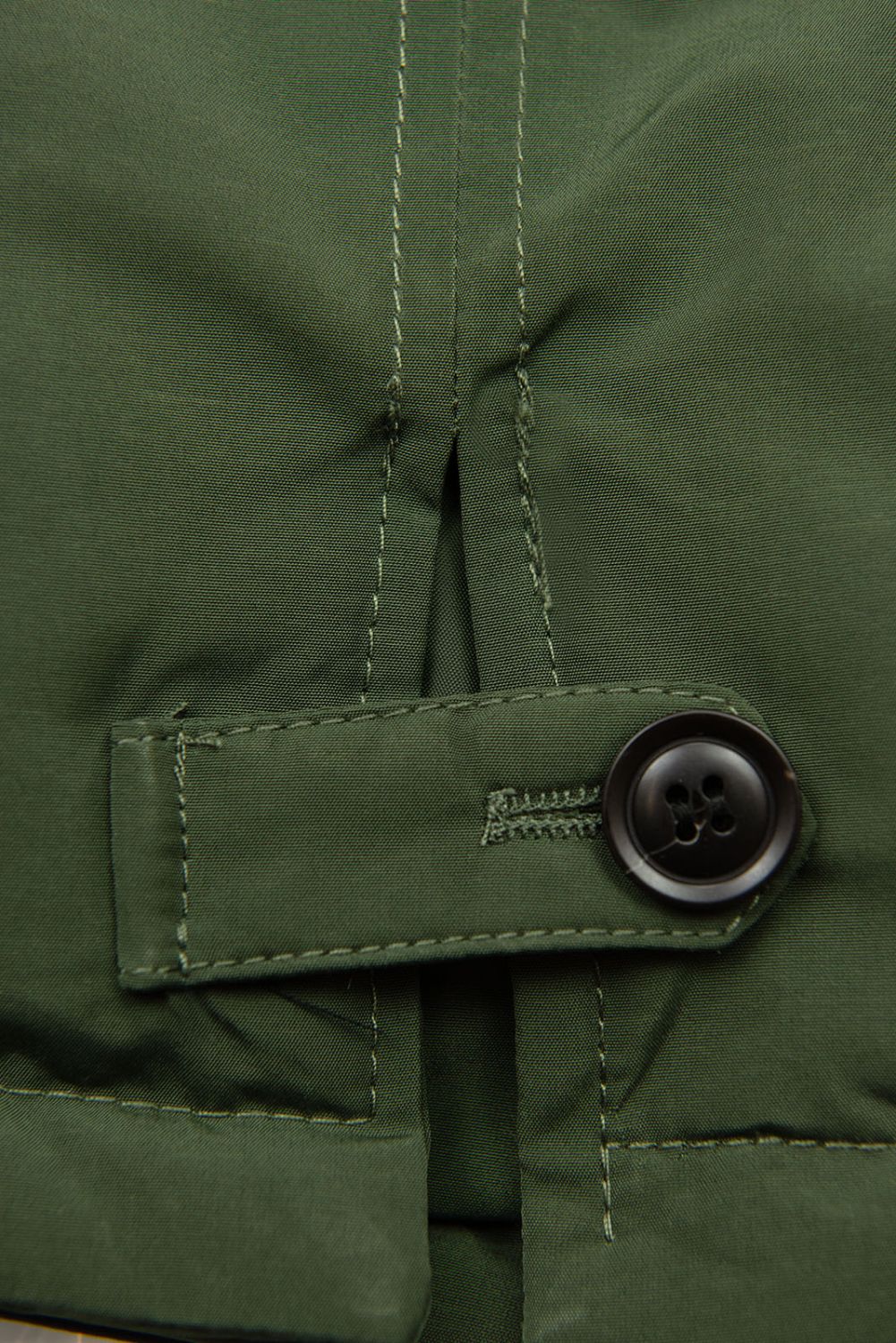 Army zelená parka s odopínateľnou umelou kožušinou