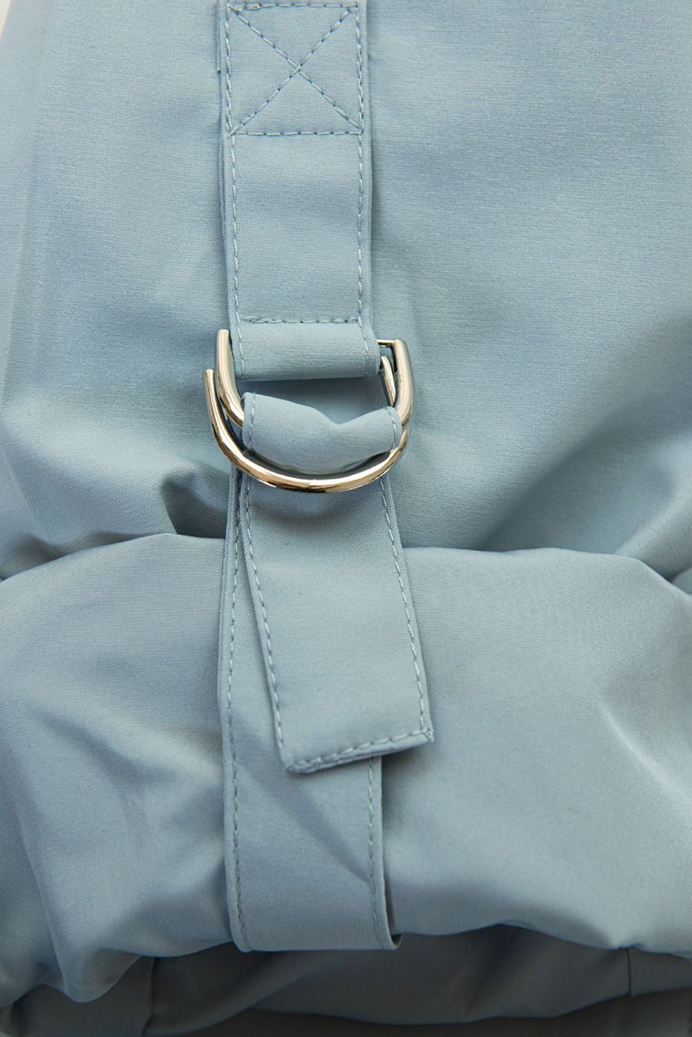 Baby blue jarná parka s odopínateľnou kapucňou