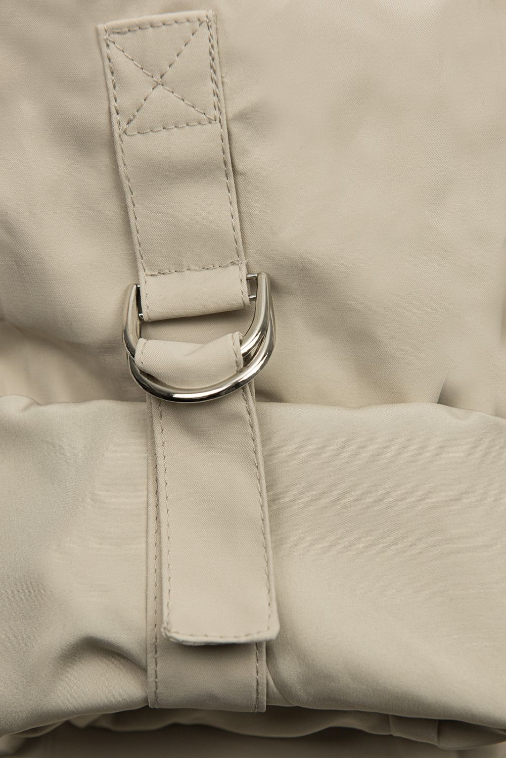 Béžová jarná parka s odopínateľnou kapucňou