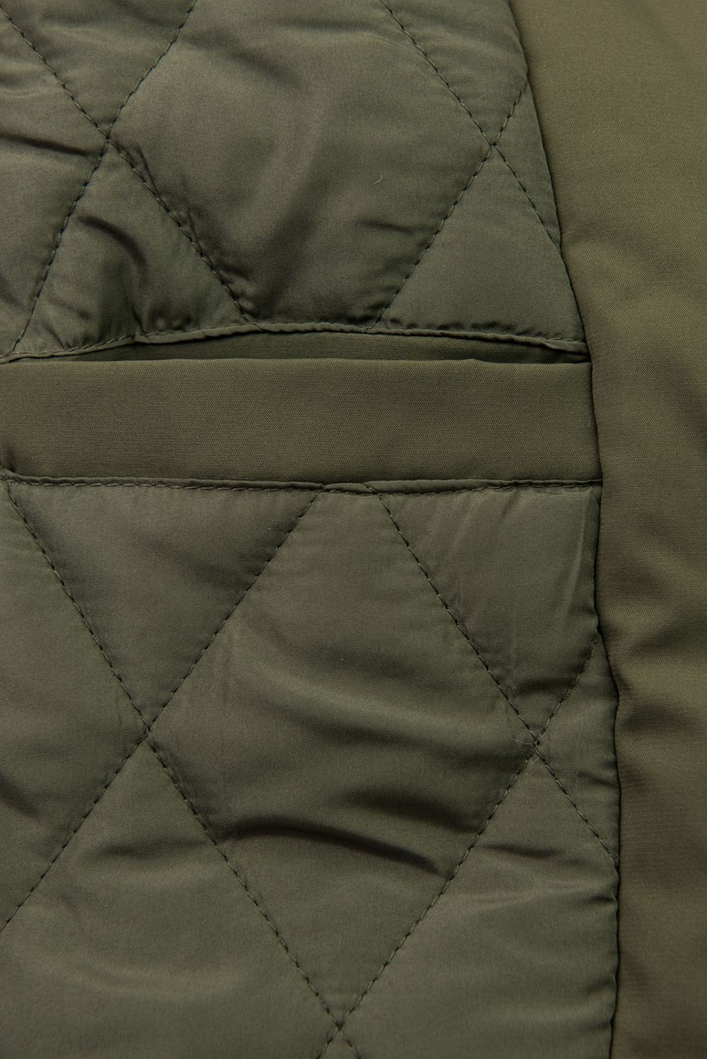 Zimná bunda/parka so sťahovaním v páse army zelená