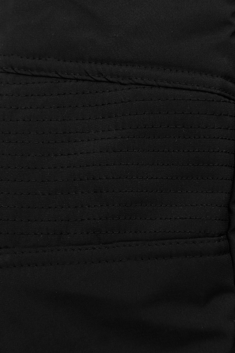 Čierna/sivá zimná bunda s opaskom