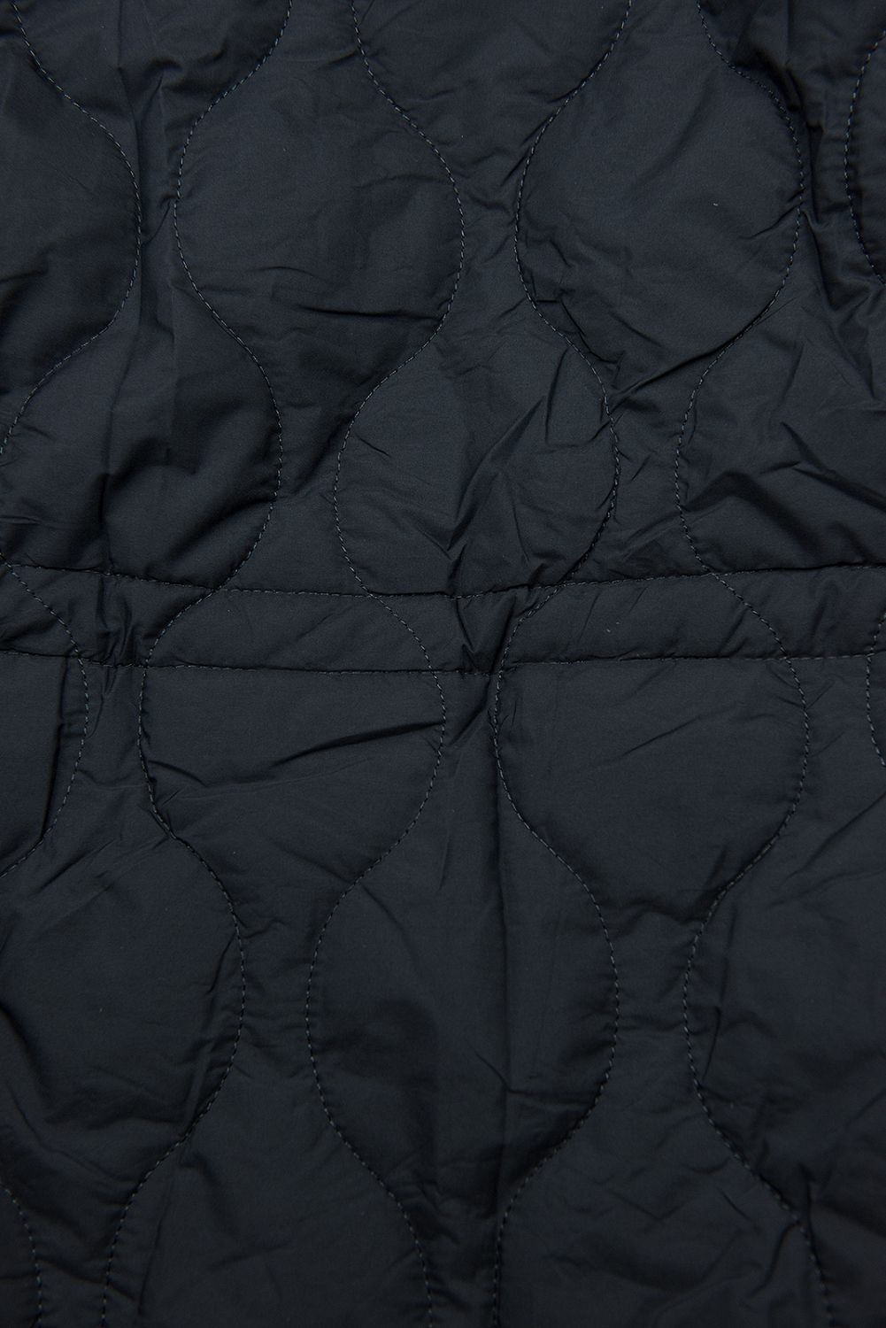 Prešívaná jesenná parka tmavomodrá/červená