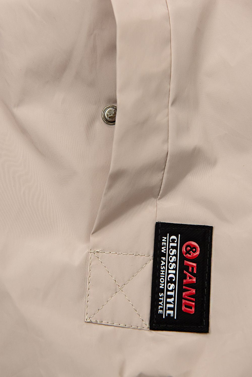 Béžový predĺžený plášť/parka