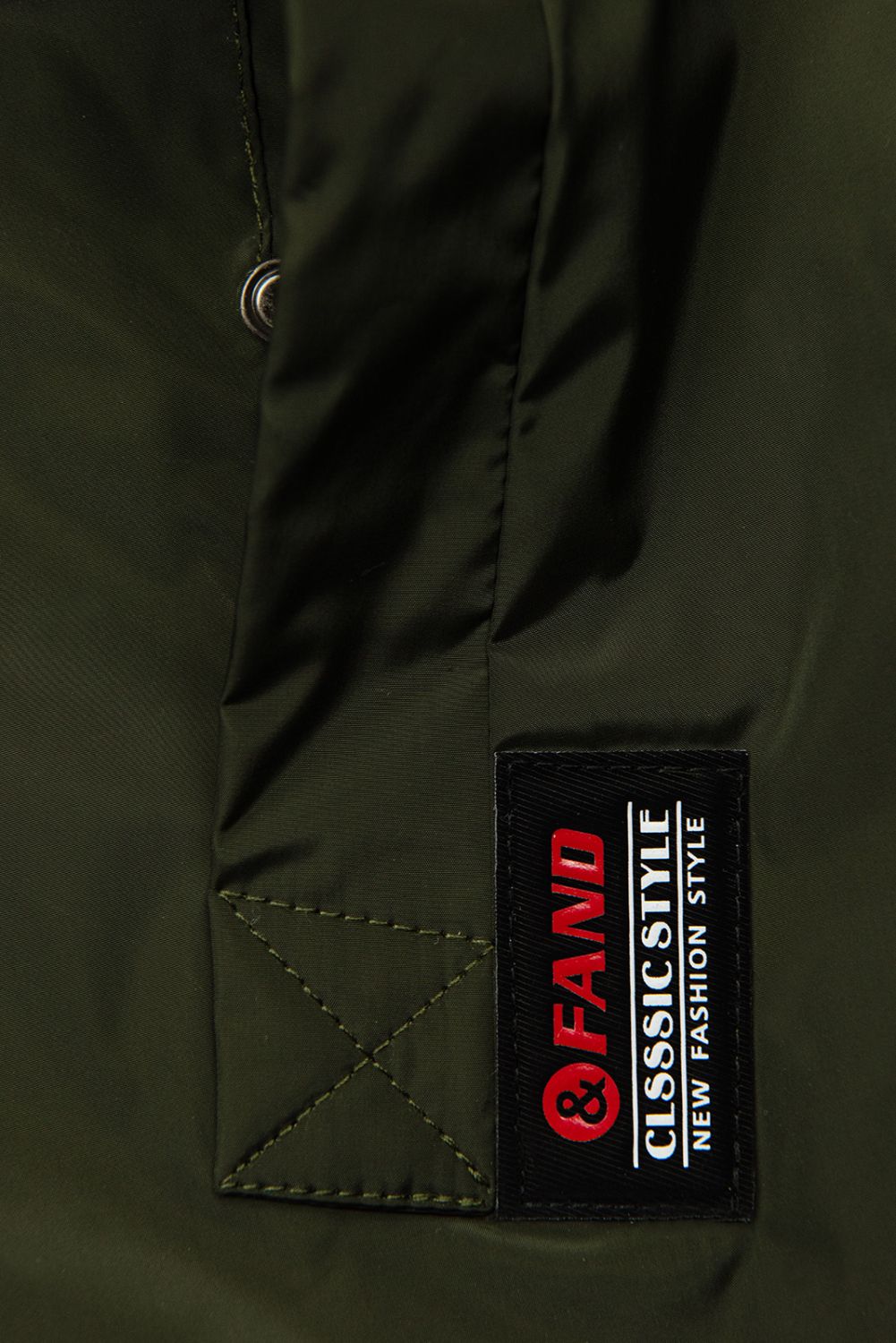 Khaki predĺžený plášť/parka