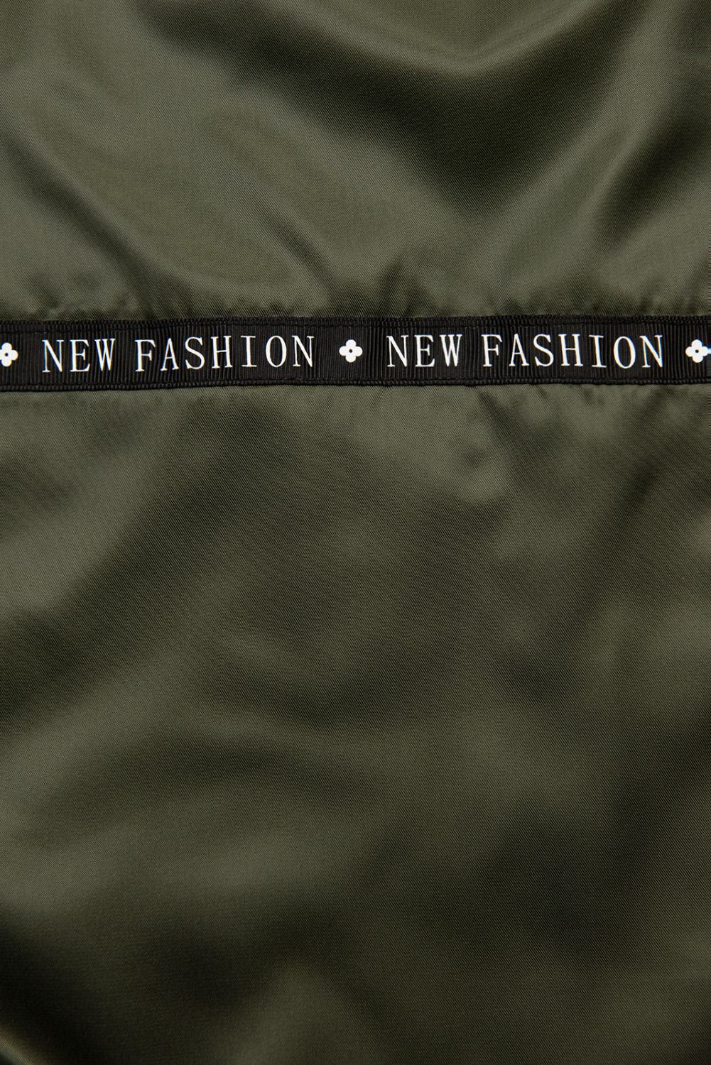 Ľahká prechodná parka FASHION čierna/khaki