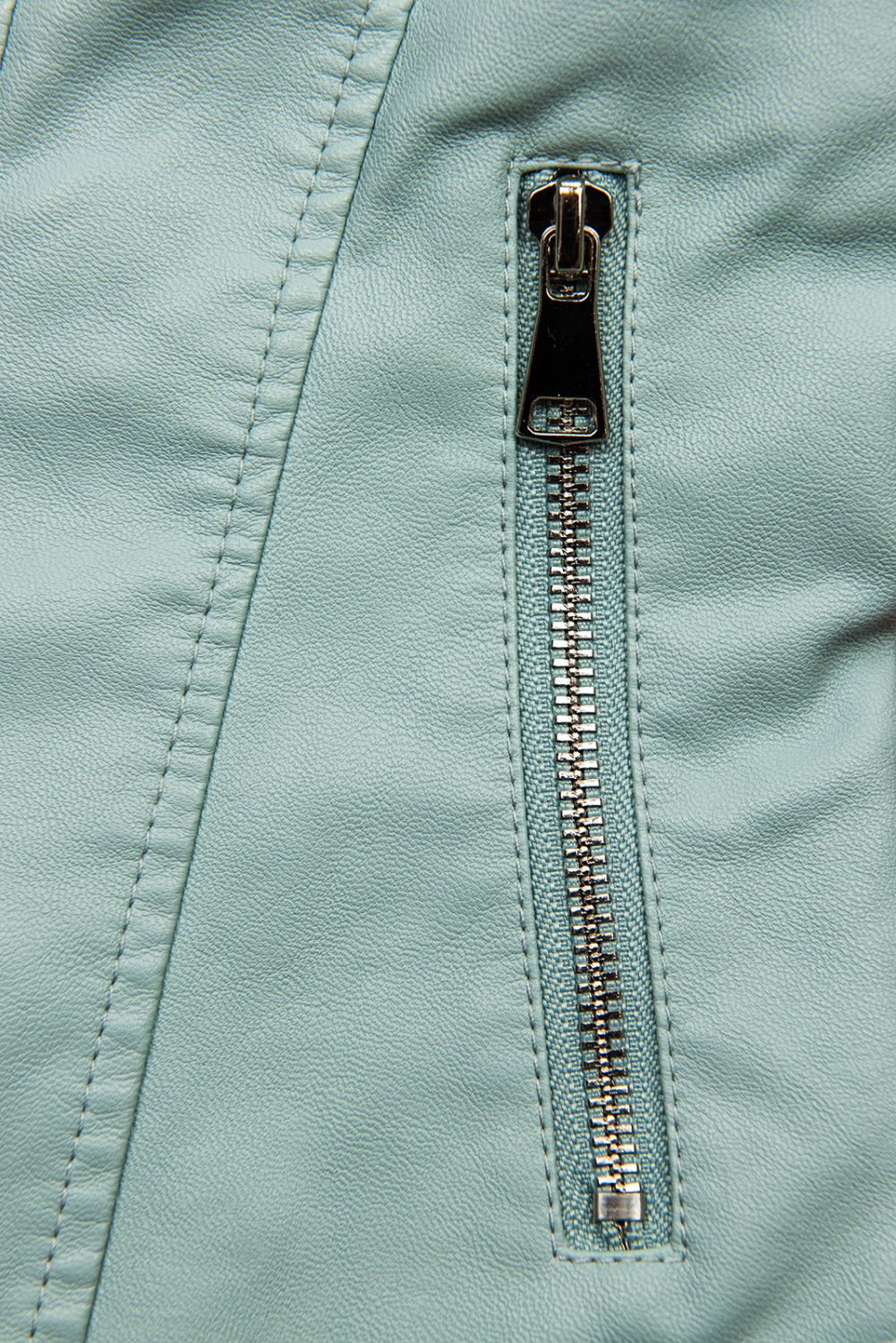 Baby blue basic koženková bunda