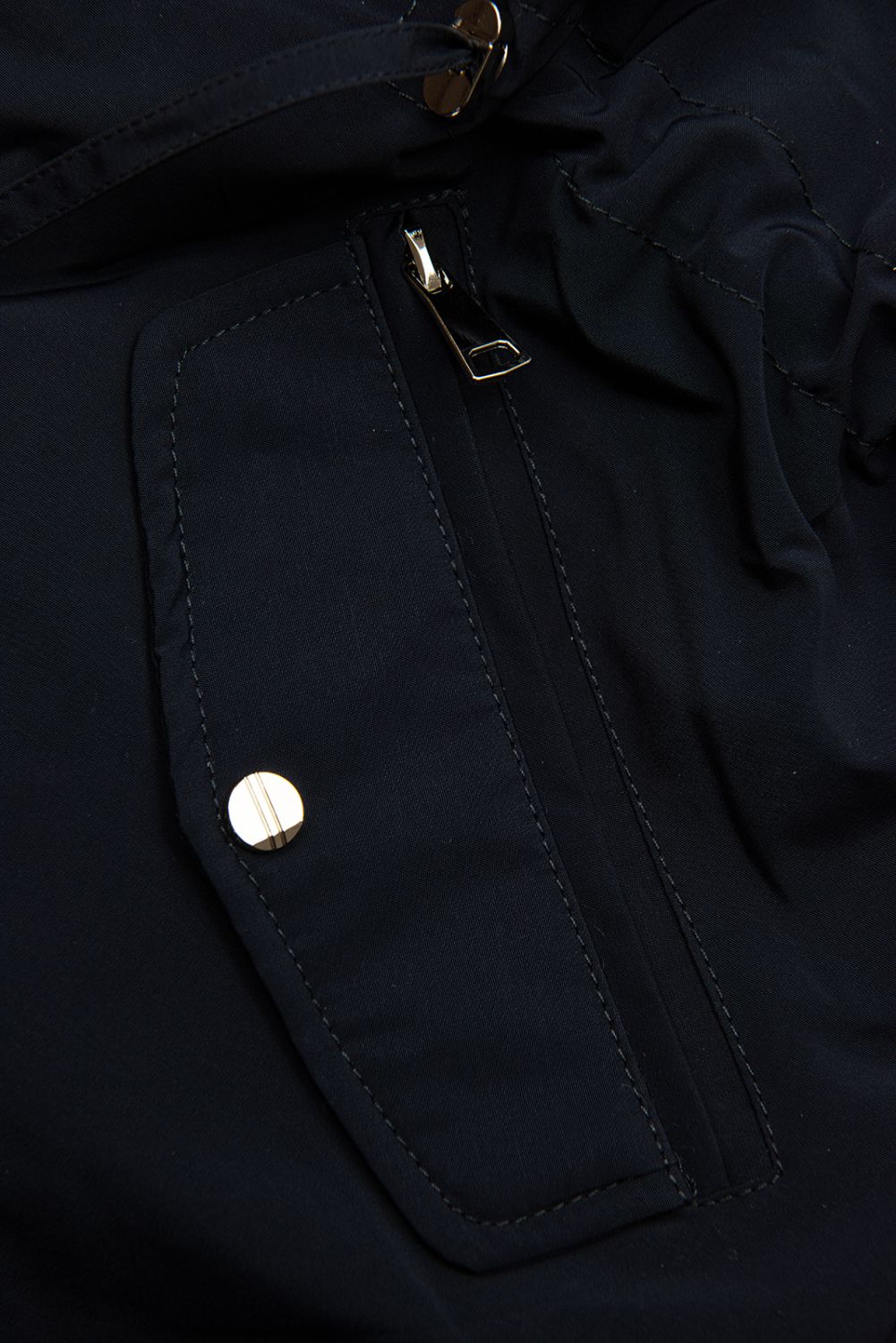 Prechodná obojstranná parka s kapucňou modrá/červená