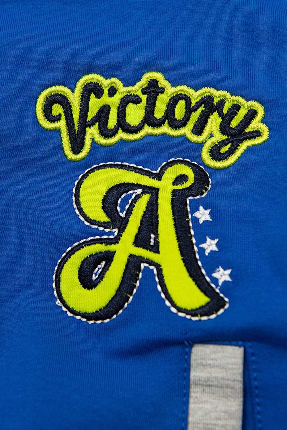 Mikina so zapínaním VICTORY modrá/sivá