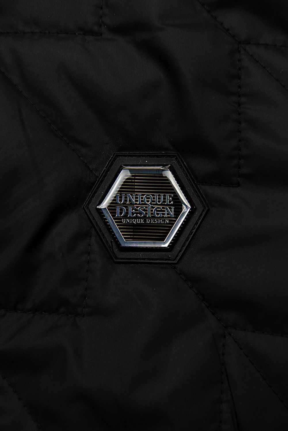 Čierna prešívaná bomber bunda