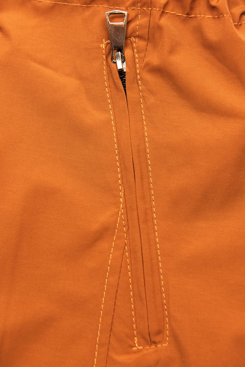 Obojstranná parka so vzorom tehlová/hnedá