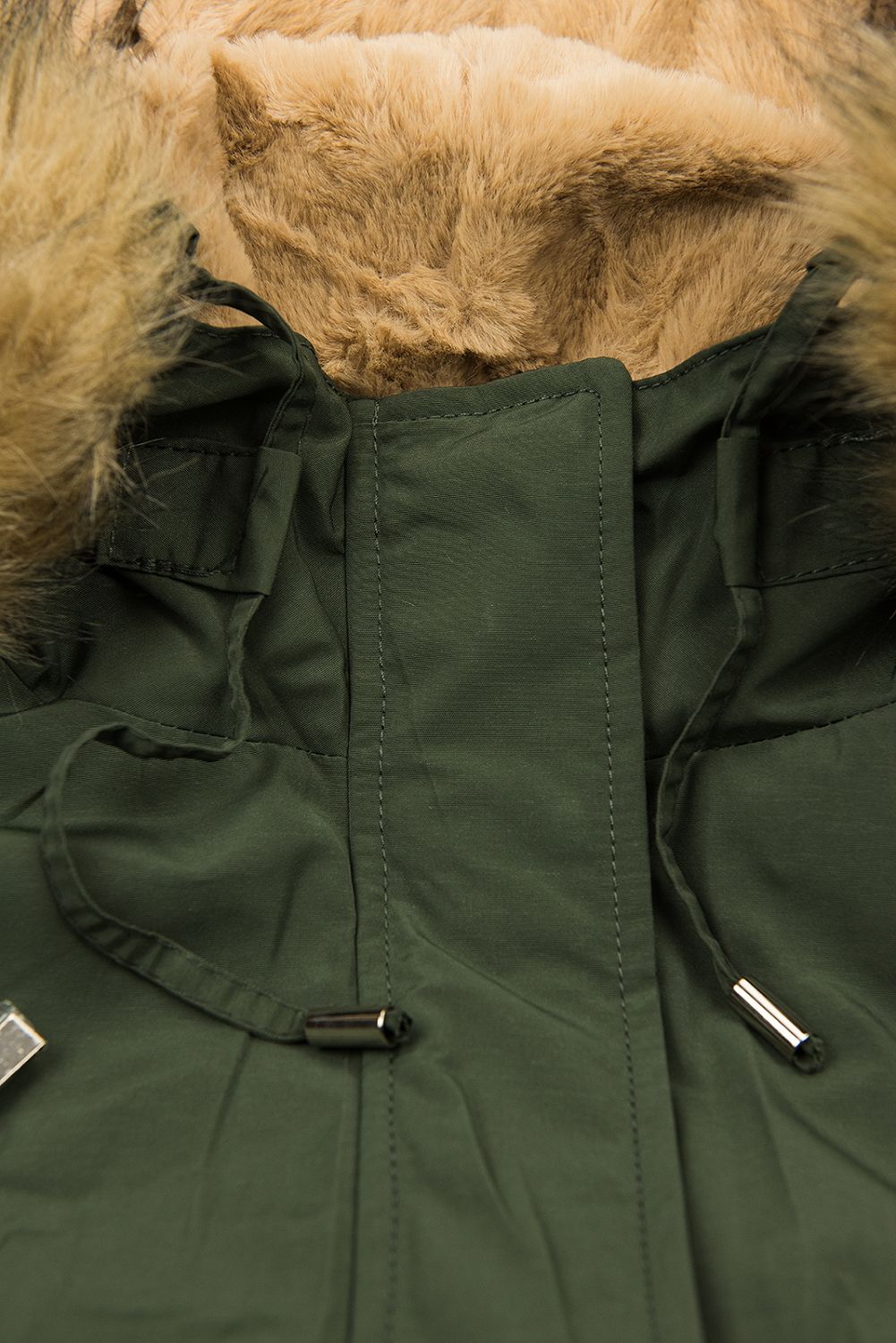 Army zelená parka s odnímateľnou vnútornou podšívkou