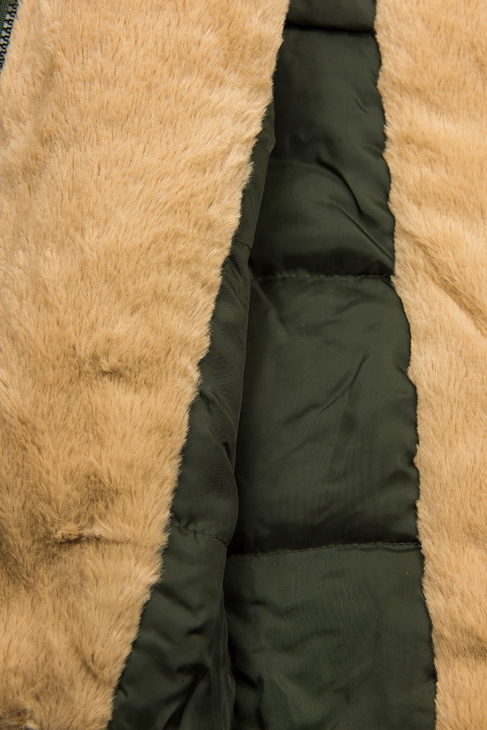 Army zelená parka s odnímateľnou vnútornou podšívkou