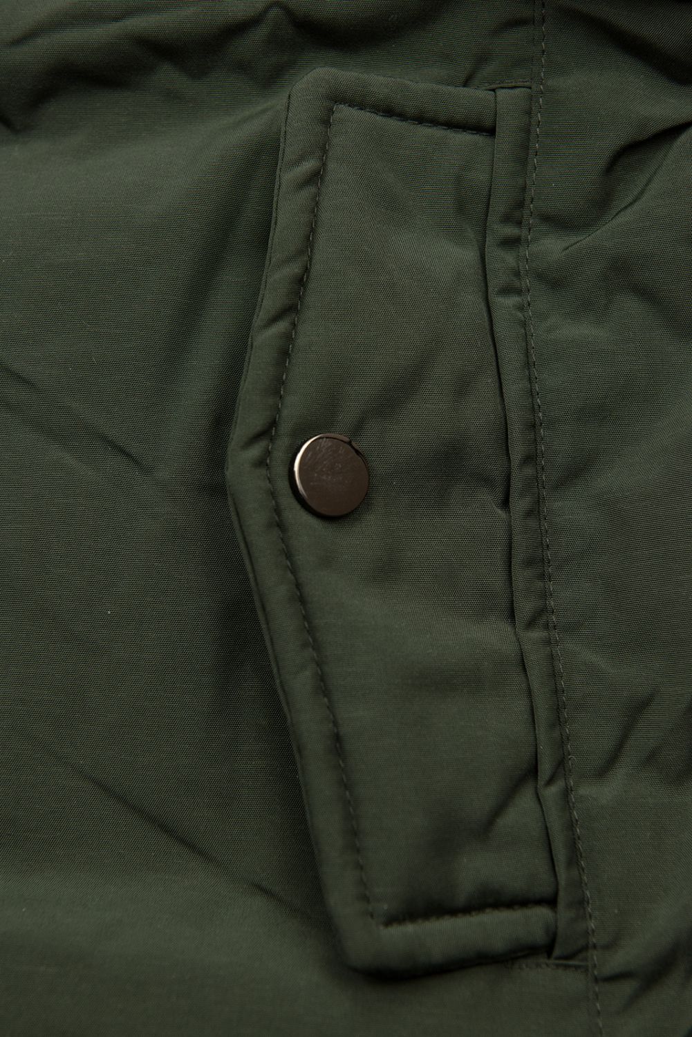 Khaki/sivá obojstranná zimná bunda