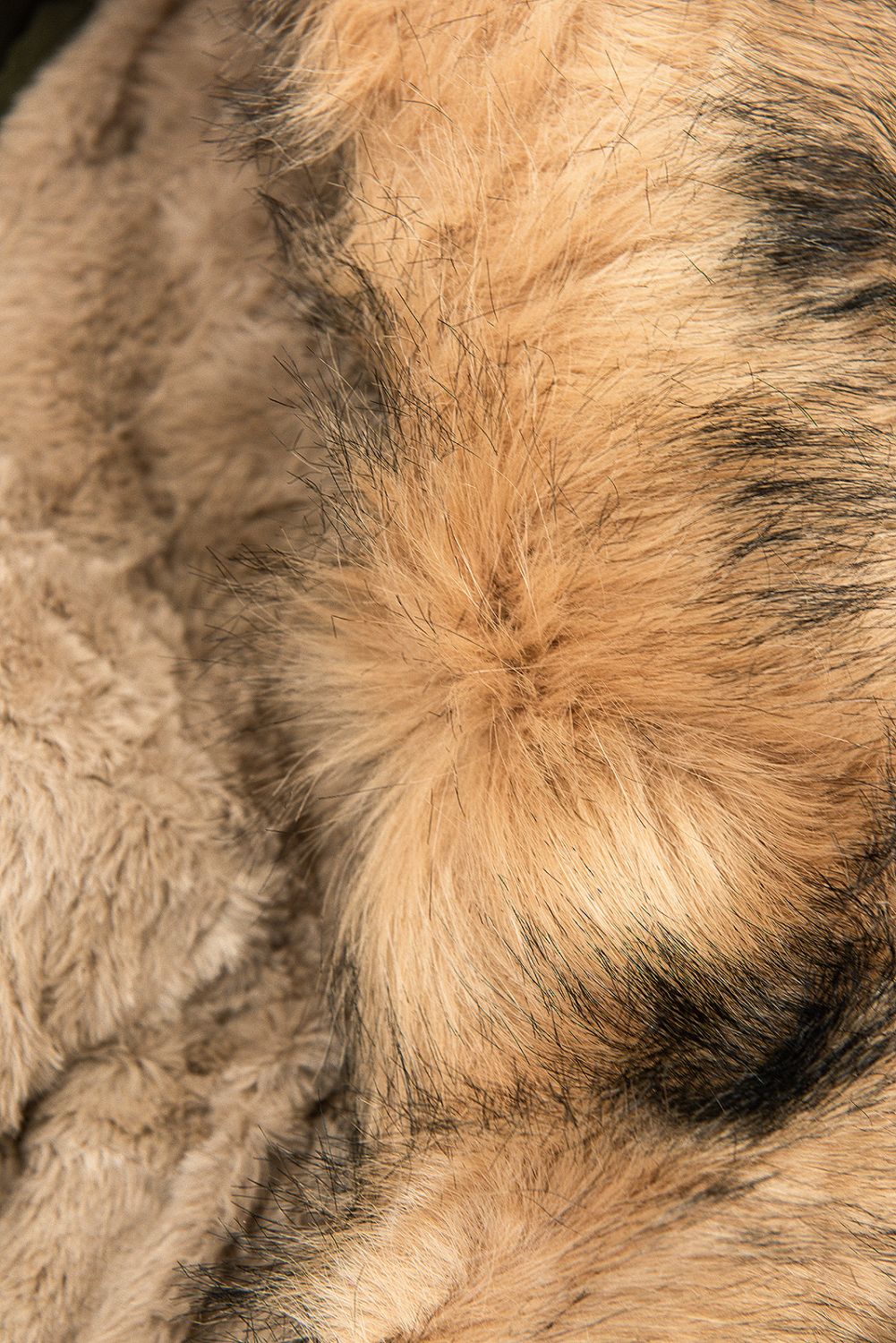 Khaki zimná bunda s odnímateľnou podšívkou