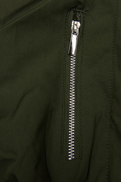Zimná parka s odnímateľnou podšívkou khaki/biela