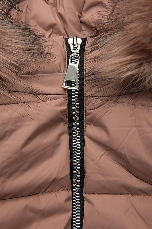 Staroružová zimná bunda na zips