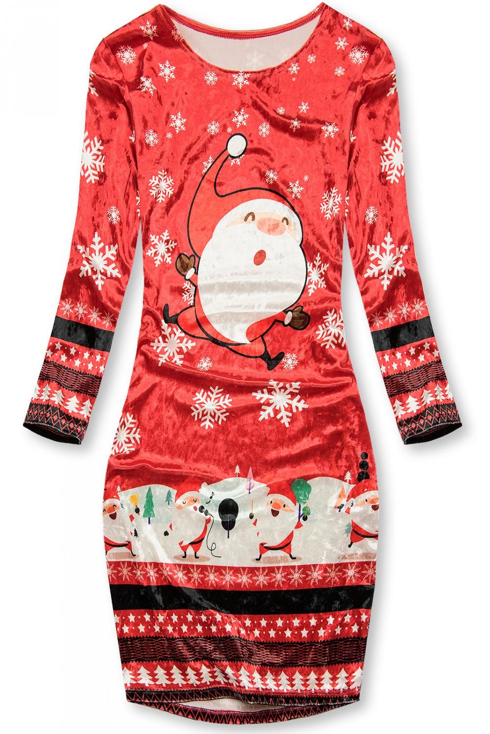 Zamatové šaty SANTA