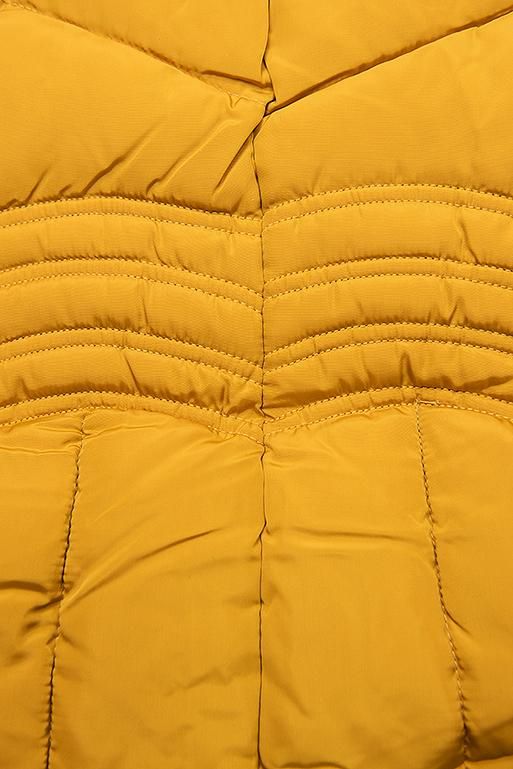 Žltá zimná bunda FASHION