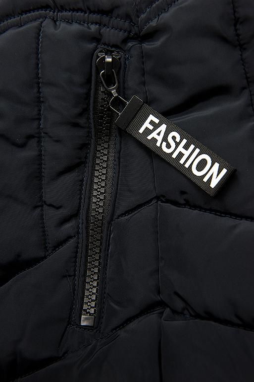 Tmavomodrá zimná bunda FASHION