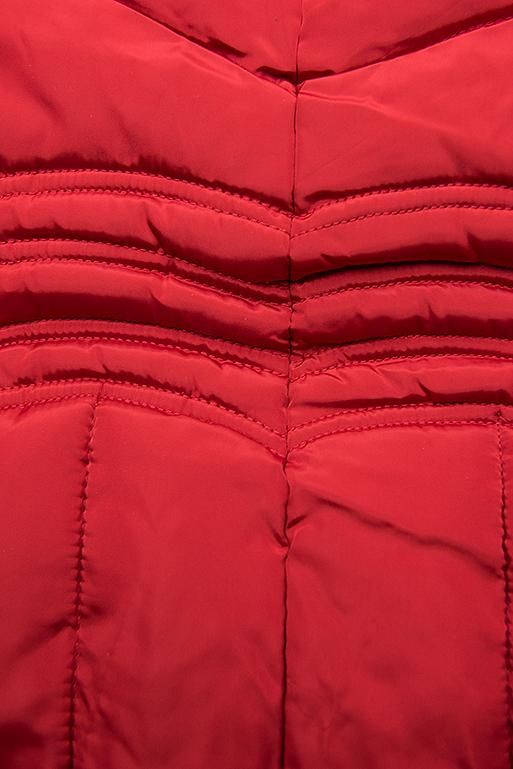 Červená zimná bunda FASHION