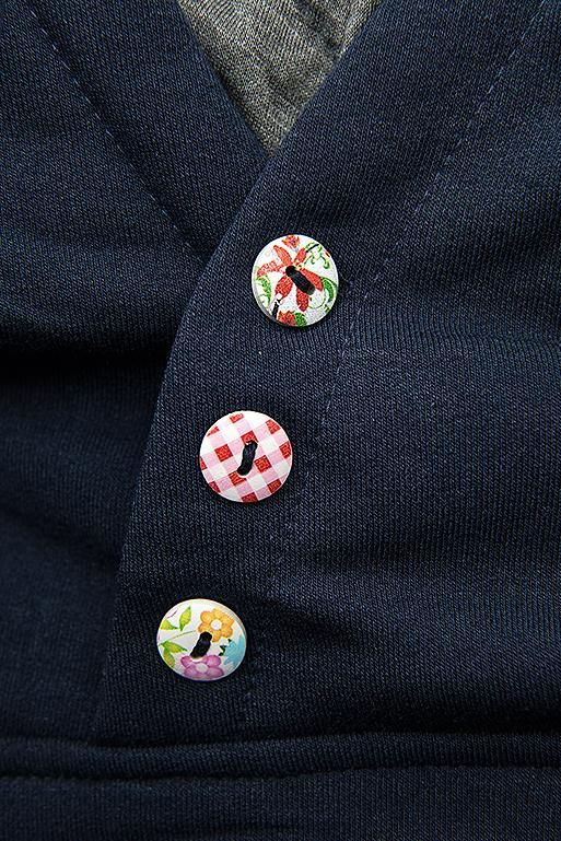 Mikina s obliekaním cez hlavu modrá/sivá/čierna