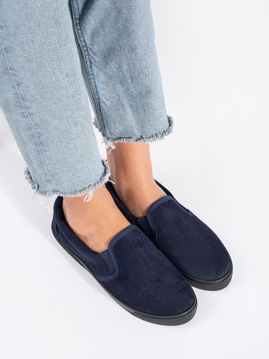 Tmavomodré slip-on tenisky