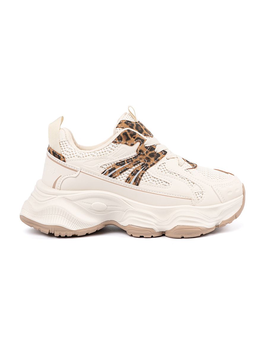 Sneakersy s hrubou podrážkou v animal vzore
