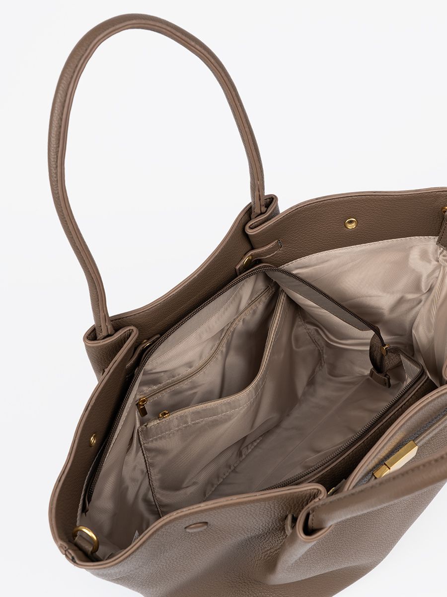 Béžová shopper taška