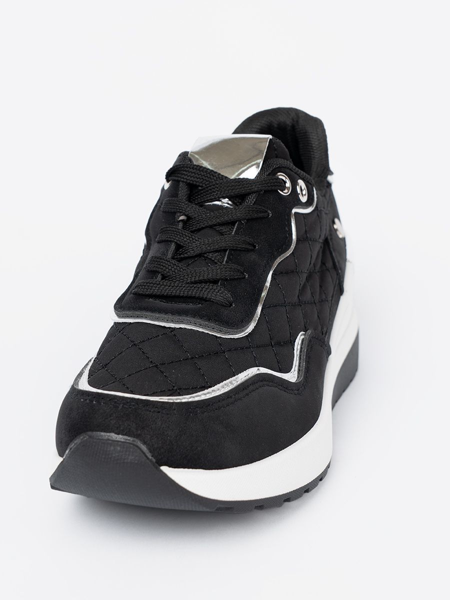 Čierne dámske sneakersy na platforme